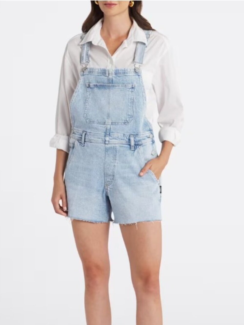 Shortall Denim Overall Short